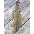 Early 1900`s Brass Fold Up Wall Mounted Coat Hanger