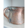 Highly Detailed Victorian Copper Sauce Pot