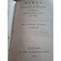 Circa 1929 1st Edition - Burns Poetry @ Prose - R. Dewar