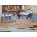 Beautiful Oil On Board by Popular SA Artist Vincent Olivier (1936 - ) Signed @ Dated 97`