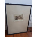 Famous Welsh Artist E.J Mayberry (1887-1966) Etching Signed