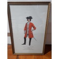 P.H. Smitherman Vintage Framed Print `1722 Captain, Kings Regiment of Horse