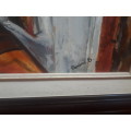 Stunning Framed Oil on Board Signed Sammi B. `Venice Scene`