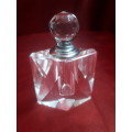 Stunning Vintage Crystal Perfume Bottle With Original Stopper (Mint Condition)