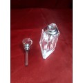 Stunning Vintage Crystal Perfume Bottle With Original Stopper (Mint Condition)