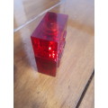 Retro Ruby Red Glass Perfume Bottle (Mint Condition)