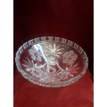 Stunning Vintage Embossed Glass Fruit Bowl