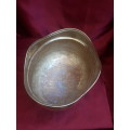Early 1900`s Hammered Brass Fruit / Sweet Dish Mounted on Four Legs