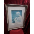 Vintage Gilt Framed Photo Pope John Paul II (1920 - 2005)