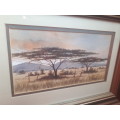 Beautiful Landscape Watercolour by 20th Century SA Artist G. Horne