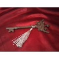 Vintage Queens Crown Iron Key