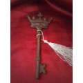Vintage Queens Crown Iron Key