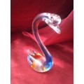Beautiful Tall Murano Glass Swan