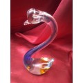 Beautiful Tall Murano Glass Swan