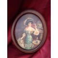 Drink Pepsi Cola (Reproduction) In Oval Wooden Frame