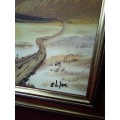 Stunning Oil on Canvas `Landscape` Signed & Dated 94