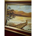 Stunning Oil on Canvas `Landscape` Signed & Dated 94