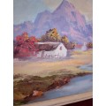 20th Century SA Artist McGregor Oil on Board `Landscape`