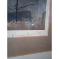 Renowned SA Artist Rowena Bush (1917-1998) Limited 304/650 Signed Framed Print