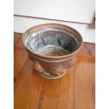 Vintage Handmade Graduated Brass Planter