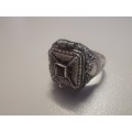 .925 Sterling silver Poison ring