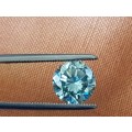 1.23ct - (6.7mm x 4.4mm) -Gorgeous Blue - VVS1 - Loose Moissanite! R1 No Reserve Auction