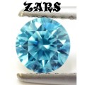 DAZZLING - 1.28ct -BLUE- VVS1 -Moissanite- Best Quality! [7 x 4.1] **Most Beautiful!!