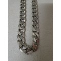 114.7 Grams Solid Mens Sterling Silver Heavy Chain - 10mm