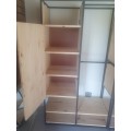 Free Standing  Modern Wood Steel - Cupboard Wardroble with Shelving - Collection Only