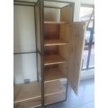 Free Standing  Modern Wood Steel - Cupboard Wardroble with Shelving - Collection Only