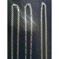 3  Sterling Silver Chains - 1 bid for all 3 [All Solid 925 Silver ] Unisex