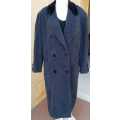 Vintage maxi coat with velvet Collar