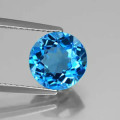 0.47cts. Natural Mined Round SKY Topaz. 4.6mm