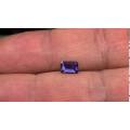 STUNNING 0.3cts - Natural Mined TANZANITE Emerald Cut. 3.1mm x 5.1mm.