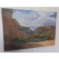 Original Painting of Mountans in the Freestate.
