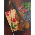 Original Painting of a Violin