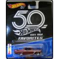 Hotwheels Hot Wheels Diecast Model Car 50th Chevy Chevrolet 1956 rubber tyres 1/64 scale new