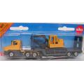SIKU Diecast Model 1611 Truck and lowbed trailer with excavator new in pack