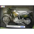 Welly Diecast Model Motorcycle Bike Kawasaki KLR 650 2002 1/18 scale new in pack