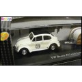 Cararama Hongwell Diecast Model Car 2 pk VW Volkswagen Beetle + Camper Trailer Herbie No 53 1/72 OO