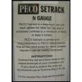 PECO Setrack ST10 Standard straight - wired 1/144 N guage railway new in pack