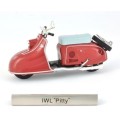 Diecast Model Bike Motorcycle European Collection IWL "Pitty" Roller East Germany 1/24 scale