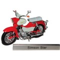 Diecast Model Bike Motorcycle European Collection Simson Star East Germany 1/24 scale new in pack