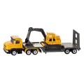 SIKU Diecast Model 1611 Truck and lowbed trailer with excavator new in pack