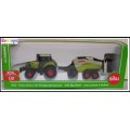 SIKU Diecast Model 1846 Claas Axion 850 Tractor & Forage Trailer 1/87 HO railway scale new in pack