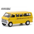 Greenlight Diecast Model Car Exclusive Ford Club Wagon 1968 `Community Charter Bus` 1/64 scale new