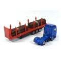 SIKU Diecast Model 1659 Volvo truck and trailer log transporter 1/87 HO railway scale new in pack