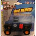 Maisto Diecast Model Car 4x4 Rebels Chevy Chevrolet 3100 Pickup 1953 `Rescue` 1/36 scale