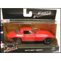 JADA Diecast Model Car Chevy Chevrolet Corvette Letty Fast & Furious 8 Movie Film TV 1/32 scale new