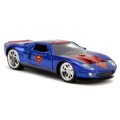 JADA Diecast Model Car 31717 Ford GT 2005 DC Superman 1/32 scale new in pack